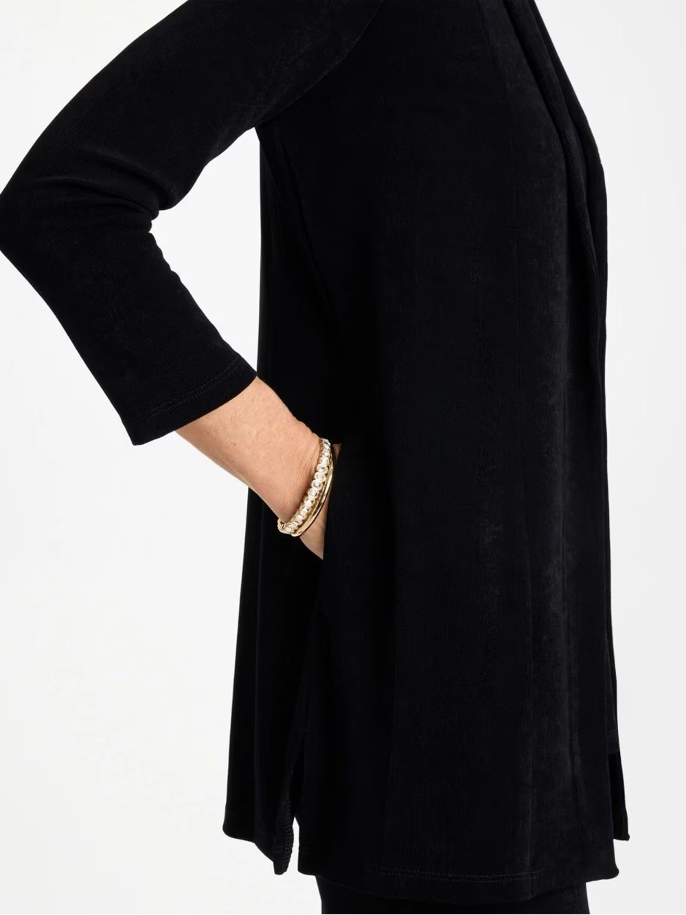 Chico’s Travelers Classic Long Jacket Black - Picture 4 of 7